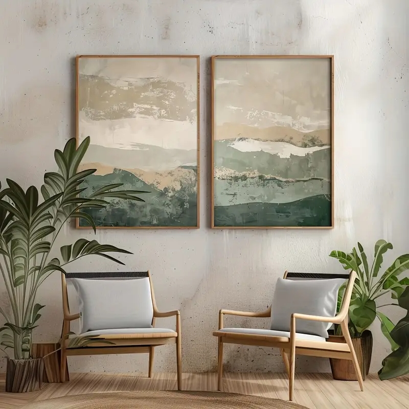 Juego de 2 Láminas Decorativas - Abstract Canvas Set reseña y precio