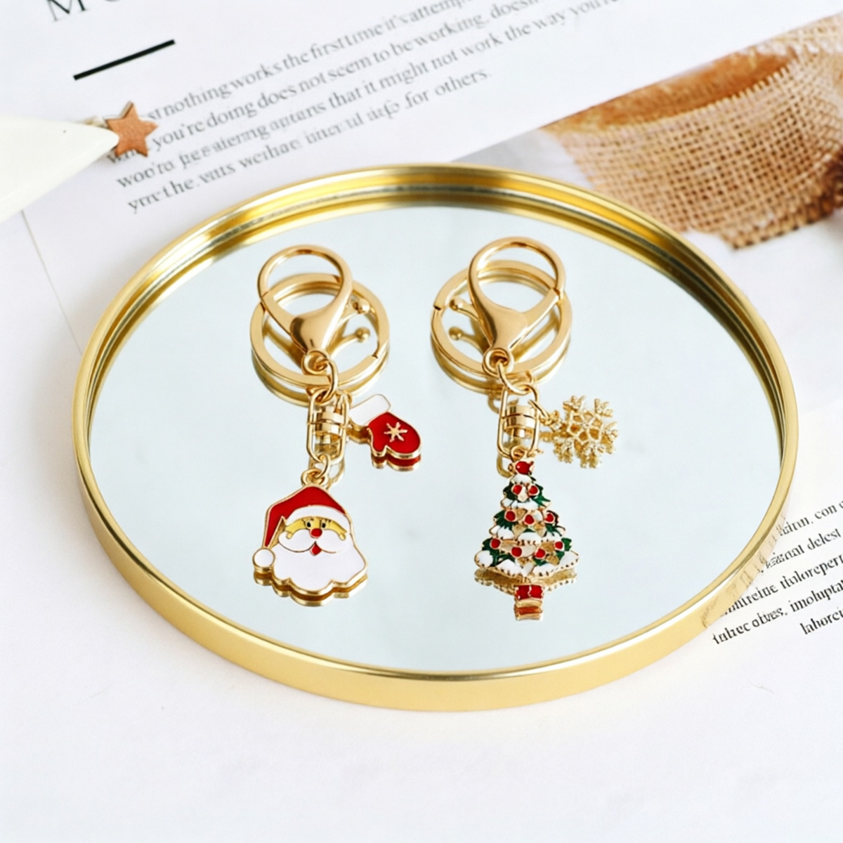 Bandeja Redonda Dorada con Esp - Decorative Mirror reseña y precio