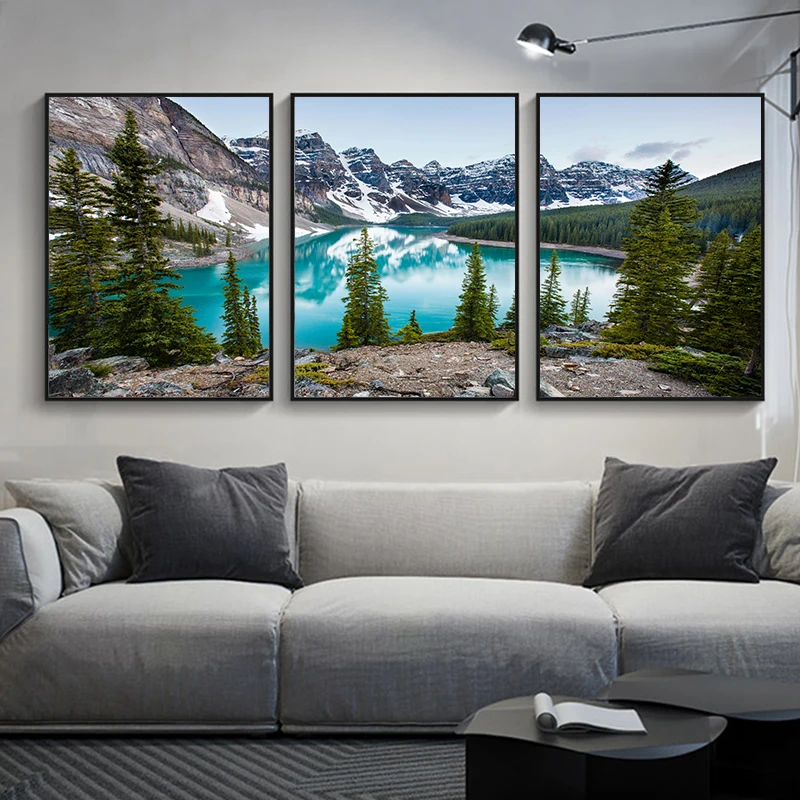 3 unids/set paisaje de bosque  - Abstract Canvas Set reseña y precio