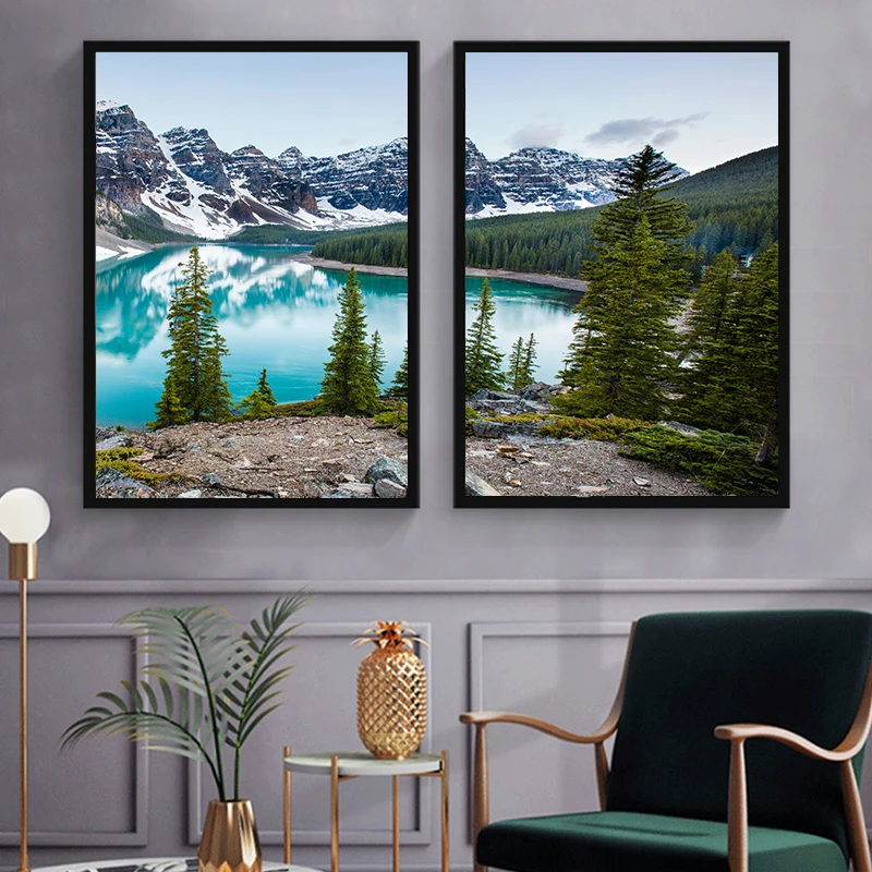 3 unids/set paisaje de bosque  - Abstract Canvas Set reseña y precio