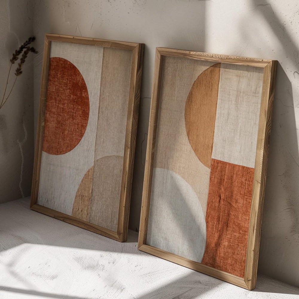 2 piezas de pintura en lienzo  - Abstract Canvas Set reseña y precio