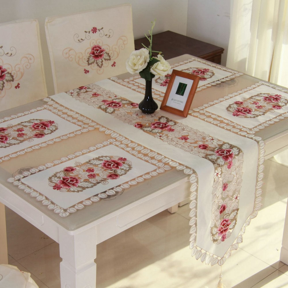 Elegante mantel de mesa bordad - Table Runner reseña y precio