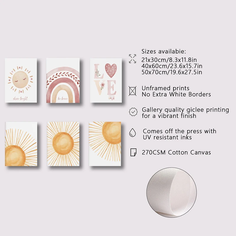 Juego de 3 pósteres de lona si - Abstract Canvas Set reseña y precio