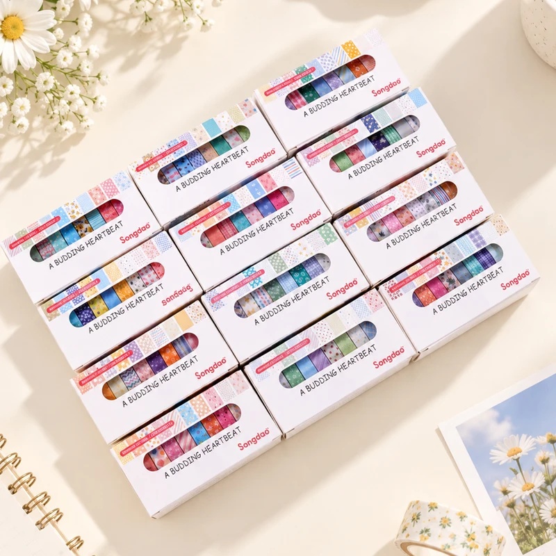 10 rollos de cinta washi flora - Wall Sticker reseña y precio