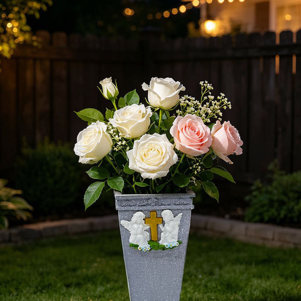 Jarrón de resina con forma de  - Vase Decor reseña y precio