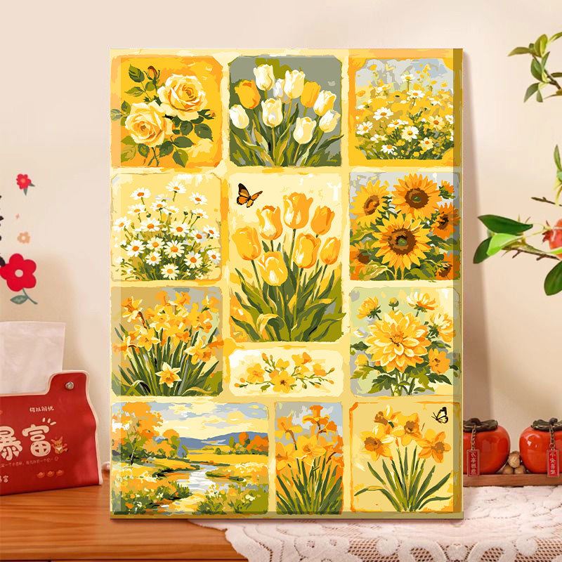 Colección de flores con doce d - Wall Art reseña y precio